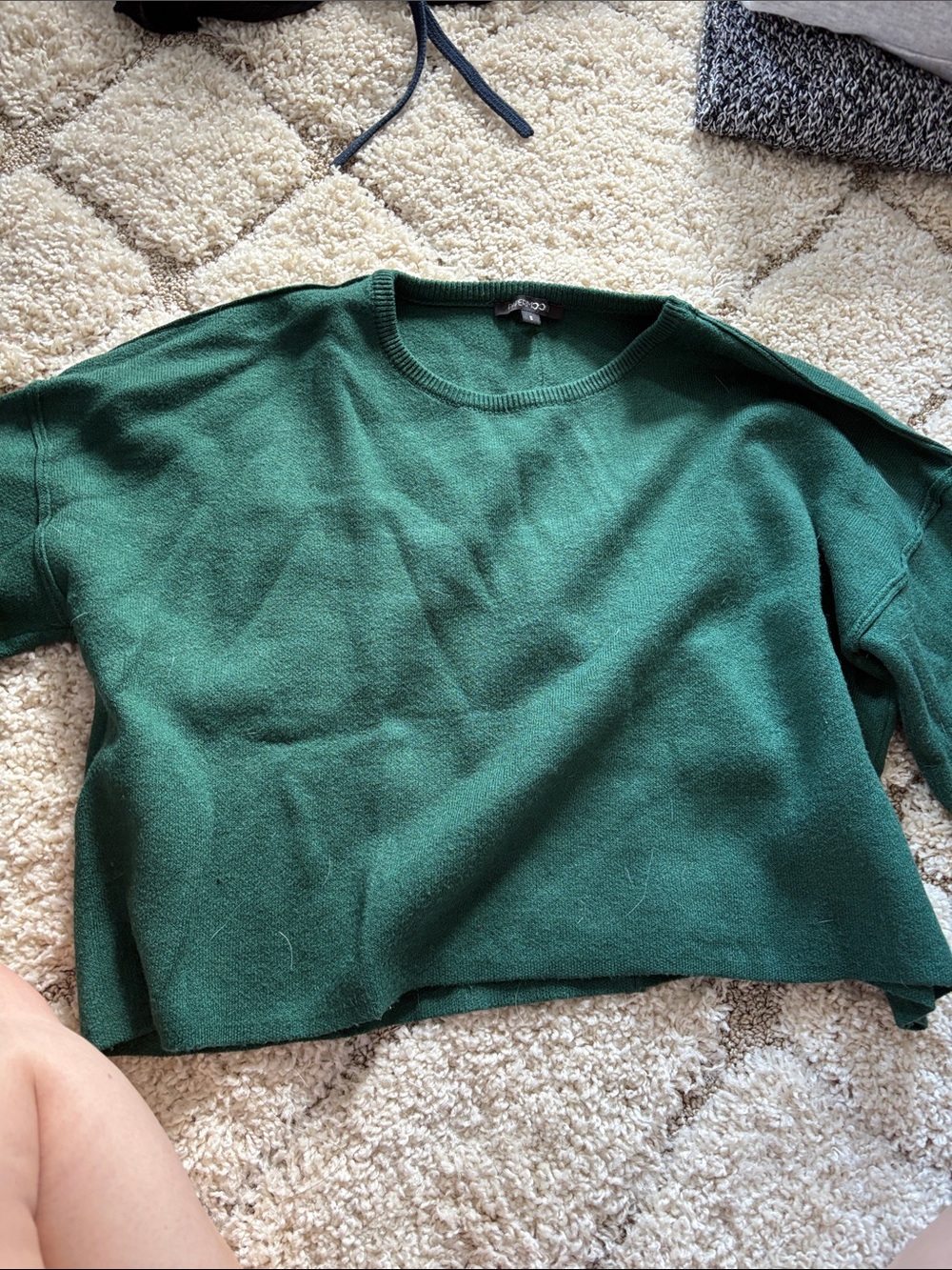 Papermoon Forest Green Crew Neck Sweater